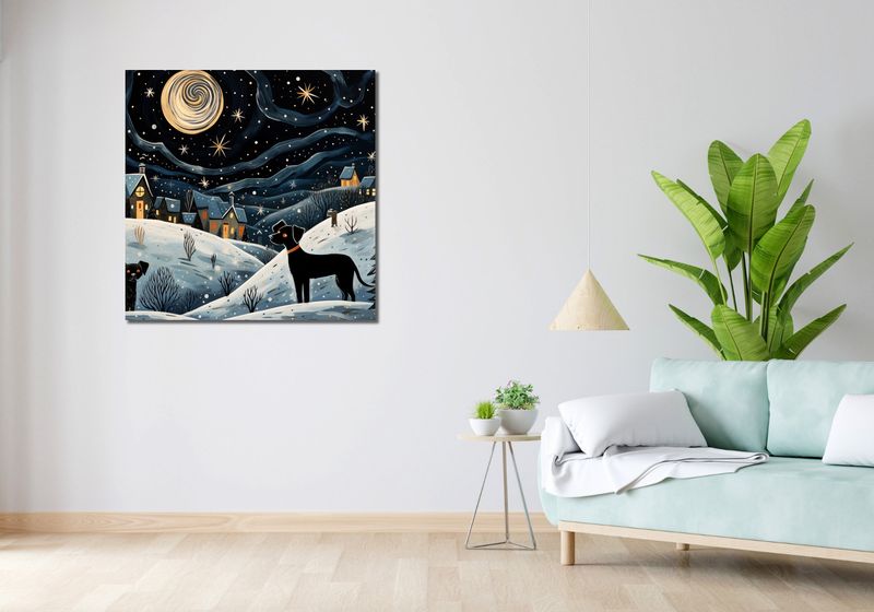 Obraz 90x90cm Nocny Psi Patrol zdjęcie 2