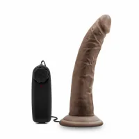 dr. skin dr. dave wibrator z przyssawką 18 cm, brązowy, wielofunkcyjny