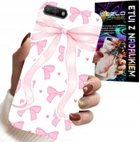 ETUI DO HUAWEI Y6 2018 - RÓŻOWE WSTAZKI WSTĄZKA MODNE WZORY CASE