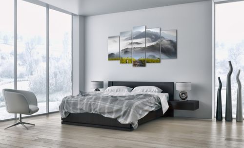 Obraz Na Płótnie - Góry Droga Mgła - 160X85 Cm - Ea160X85-2478 na Arena.pl