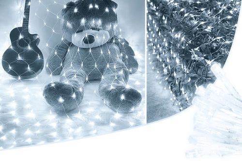 Siatka LED 3x3 M 320 LED Biała Zimna Lampki Choinkowe Led Zewnętrzne na Arena.pl