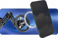 UCHWYT do SAMOCHODU na GPS z BLASZKAMI MAGNETYCZNYMI + Powłoki Przylepne