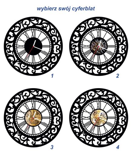 ZEGAR ŚCIENNY RETRO 58cm XXL 18.11 na Arena.pl