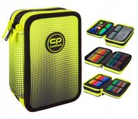 CoolPack Piórnik szkolny trzykomorowy z wyposażeniem Gradient Lemon