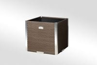 Donica ogrodowa technorattanowa 46X46X46 brąz