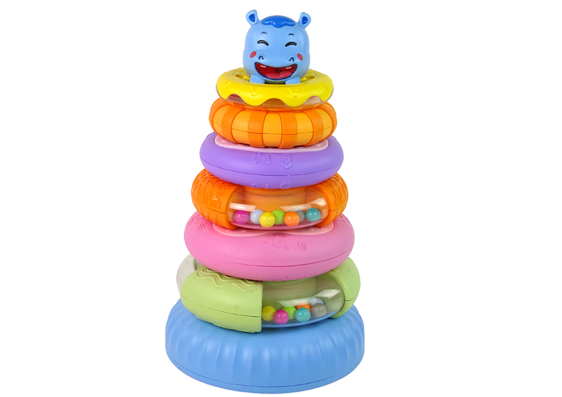 Piramidka Edukacyjna Kolorowe Obręcze zdjęcie 2