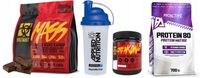 ZESTAW ODŻYWEK NA NAJWIĘKSZĄ MASĘ MIĘŚNIOWĄ MUTANT GAINER BIAŁKO KREATYNA