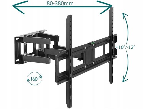 EXTRA MOCNY OBROTOWY UCHWYT na TELEWIZOR WIESZAK TV 32-80 cali na Arena.pl