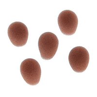 Gąbki osłony owiewki na mikrofon nagłowny brązowy 5 szt.