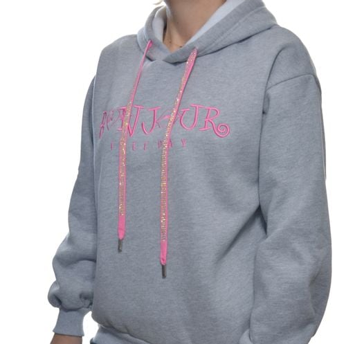 Damska bluza dresowa z kapturem uni szary na Arena.pl