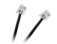 TEL0033A-2 Przewod tel.wt.-wt.czarny 2m