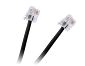 TEL0033A-2 Przewod tel.wt.-wt.czarny 2m