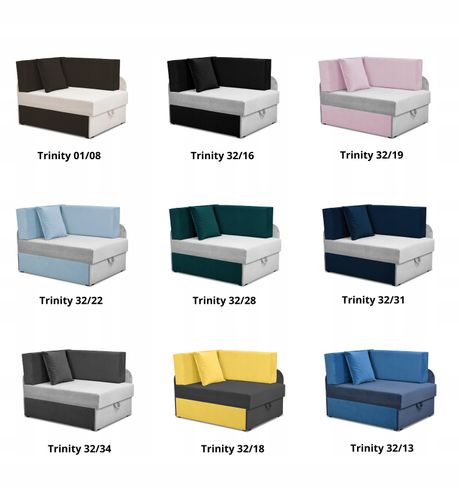 Narożnik dziecięcy Denis Duo rozkładany pojemnik łóżko dzieci materac kubuś na Arena.pl