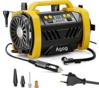 KOMPRESOR SAMOCHODOWY 12V 230V SPRĘŻARKA PRZENOŚNA BEZOLEJOWY POMPKA ZESTAW