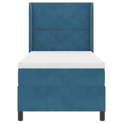 Łóżko z materacem na sprężynach LED Niebieski 90 x 200 cm na Arena.pl