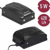 Pompka Napowietrzacz Brzęczek do Akwarium aż 420L Powietrza na Godzinę