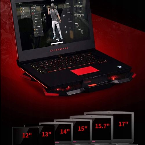 PODSTAWKA CHŁODZĄCA POD LAPTOPA Z WYŚWIETLACZEM LED REGULACJA 9-17" MOCNA na Arena.pl