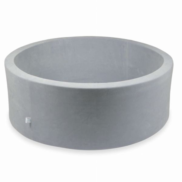 Suchy basen 110x40cm Velvet Soft Jasnoszary bez piłek zdjęcie 1