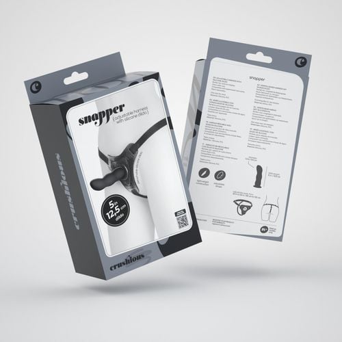 strap on silikonowy crushious snapper czarny 12,5 cm na Arena.pl