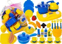 ND24_6684 Zestaw Naczyń Plastikowych Mały Kucharz Garnki