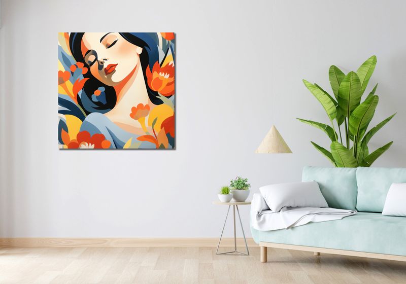 Obraz 90x90cm Urok Wewnętrzny zdjęcie 2