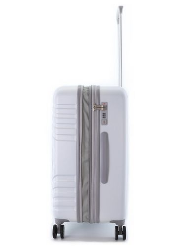 Walizka średnia ELLE Debossed biała na Arena.pl