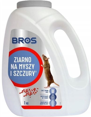 BROS TRUTKA NA MYSZY SZCZURY ZIARNO PREPARAT SILNY SKUTECZNY WYDAJNY na Arena.pl