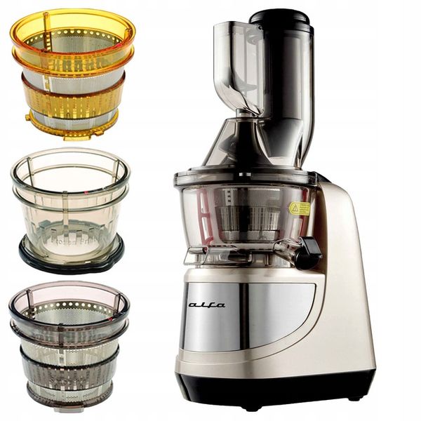 WYCISKARKA WOLNOOBROTOWA GRASS SOKOWIRÓWKA SREBRNA DUŻY OTWÓR BERLINGER zdjęcie 1