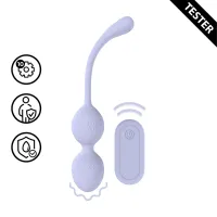 loveline bead kegel f1 z pilotem bezprzewodowym lawendowy tester