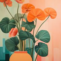 Plakat 90x90cm Kwiatowa Harmonia