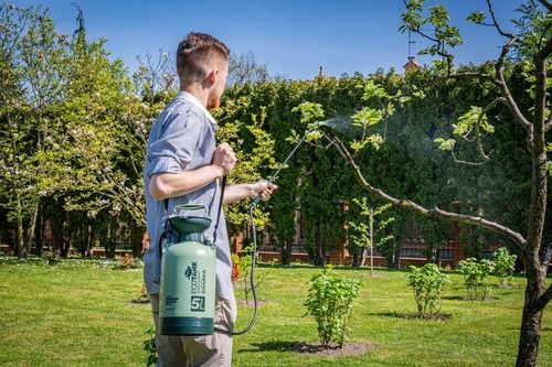 RĘCZNY OPRYSKIWACZ CIŚNIENIOWY DUŻY POJEMNOŚĆ 5L REGULACJA DYSZY LANCA na Arena.pl