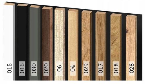 Lamele ścienne na PŁYCIE 55 x 275 cm 3D dąb naturalny, wotan różne kolory na Arena.pl