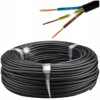 PRZEWÓD KABEL PRĄDOWY LINKA OMY 3x1,5 CZARNY 1m