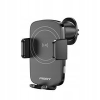 Mocny uchwyt samochodowy na kratkę nawiewu ładowarka indukcyjna 15W czarny