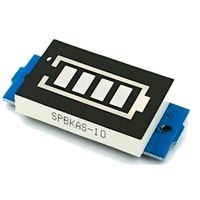 Wskaźnik poziomu naładowania akumulatora 2S 18650 6.6 - 8.4V niebieski