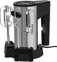 MIKSER RĘCZNY 1000W SREBRNY 5 PRĘDKOŚCI Z FUNKCJĄ TURBO DO CIAST KD4142