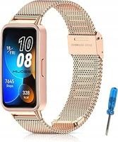 PASEK ZE STALI NIERDZEWNEJ MIJOBS DO ZEGARKA BAND 8 ROSEGOLD
