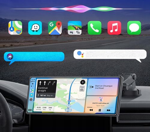 QIKtech Radio Samochodowe Bluetooth Android Auto CarPlay 9,3" USB SD AUX na Arena.pl