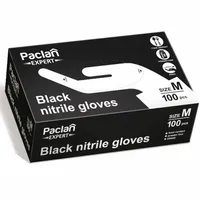 Rękawiczki nitrylowe czarne roz.M 100szt