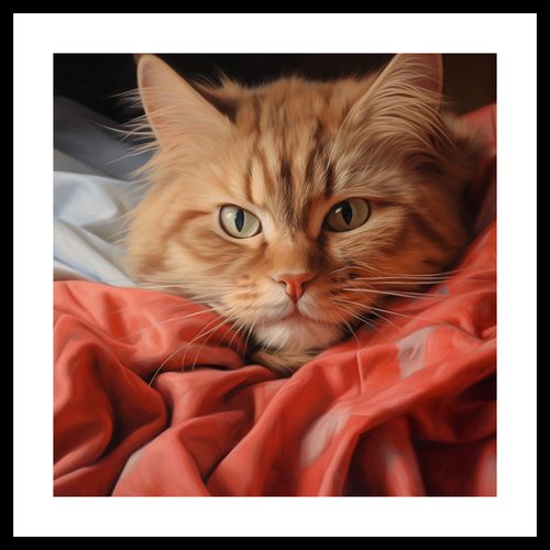 Plakat 50x50cm Mruczący Spokój na Arena.pl