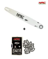 PROWADNICA DO PIŁY 18" NAC + ŁAŃCUCH ORYGINAŁ