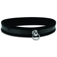 s&m black day collar - stylowa obroża unisex, długość 48 cm