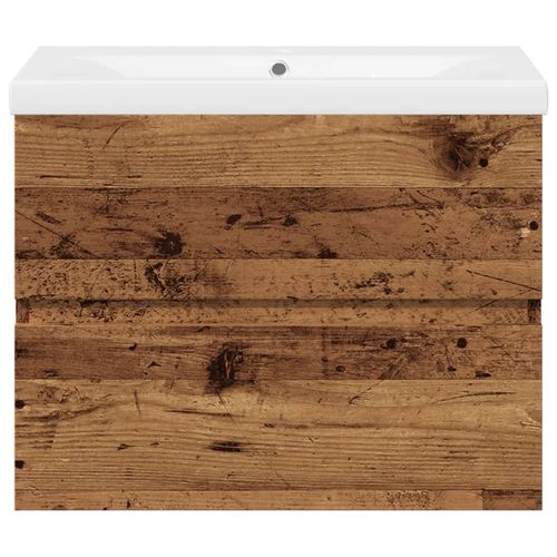 Szafka z wbudowaną umywalką, stare drewno na Arena.pl