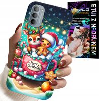 ETUI DO MOTOROLA G31 / G41 - RENIFER Z PIERNIKIEM MERRY CHRISTMAS