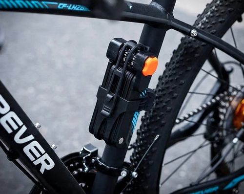 Zapięcie Rowerowe Do Roweru Składane Blokada Szyfr Utwardzana Stal na Arena.pl