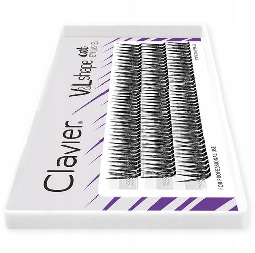 Kępki rzęs Clavier V&L Shape cat eyelashes skręt L - 16mm na Arena.pl