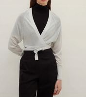 STEFANEL Kardigan w kolorze srebro M