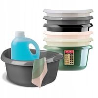 MISKA MIEDNICA Z UCHWYTAMI PLASTIKOWA 10L ANTRACYT