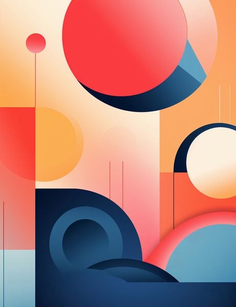 Plakat 50x65cm Geometryczne Marzenia zdjęcie 1