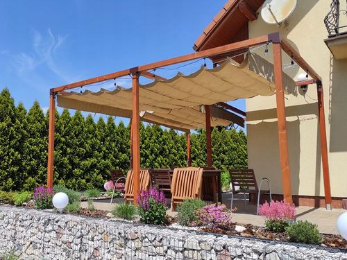 ZESTAW DO MONTAŻU ZEWNĘTRZNYCH ROLET RZYMSKICH POZIOMYCH DO MURU- DUŻY na Arena.pl